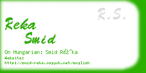 reka smid business card